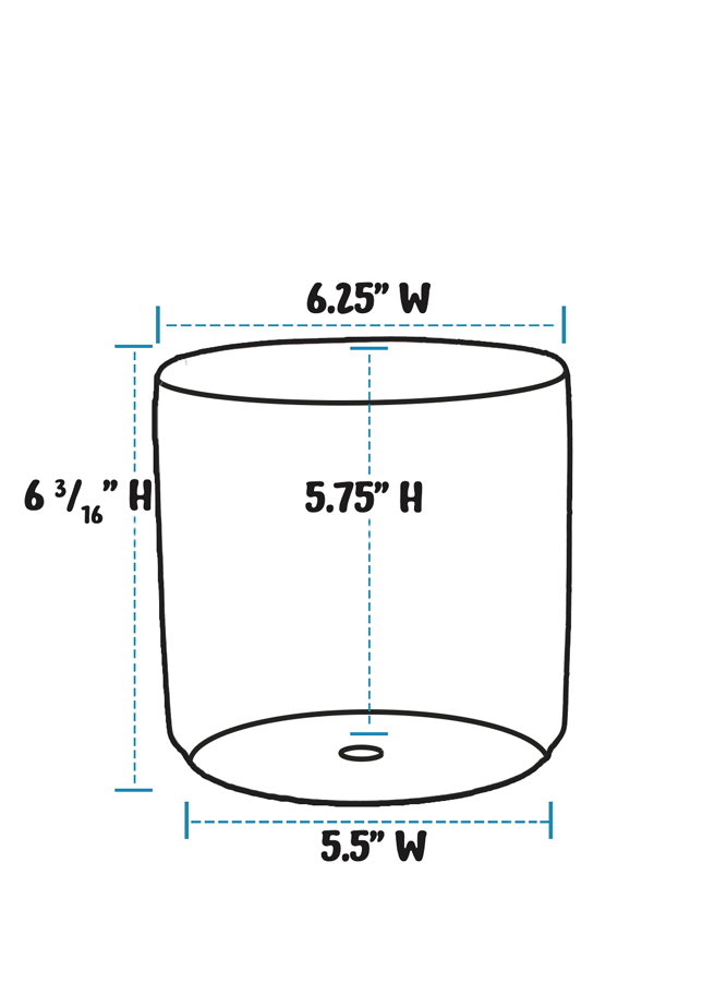 6" Cylinder - Variety Color