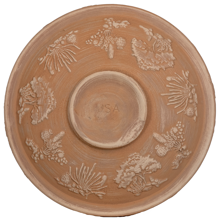 Vintage Southwestern Desert Birdbath Top - Loam Brown