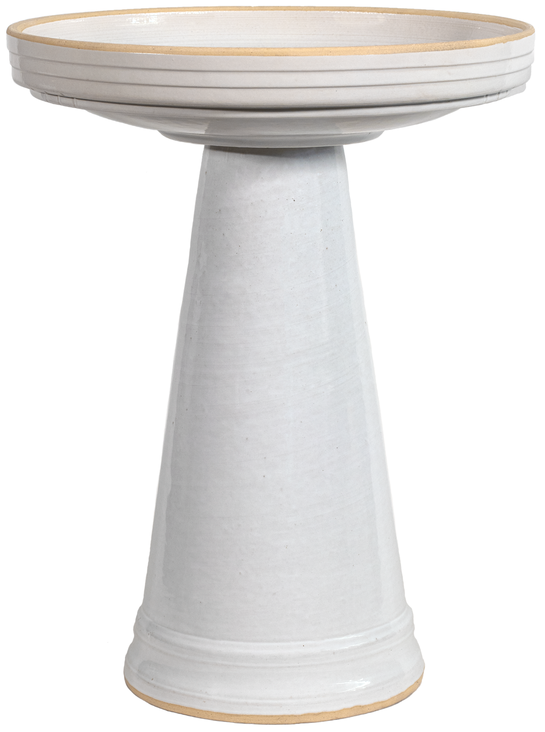 Simple Elegance Birdbath Set - White