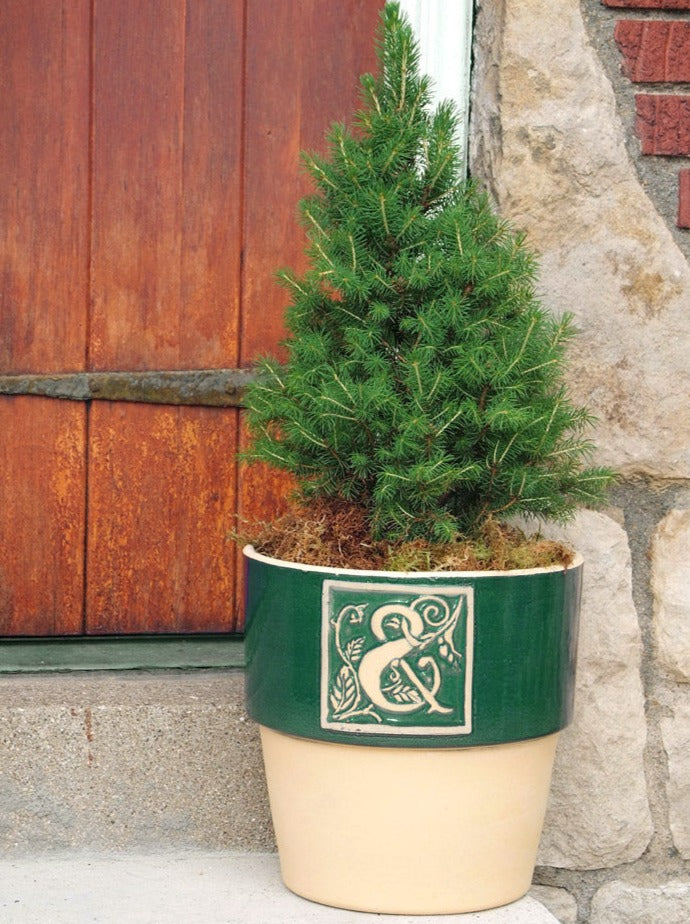 Bookplate Planter - Juniper Green A-Z