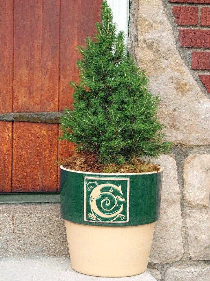 Bookplate Planter - Juniper Green A-Z