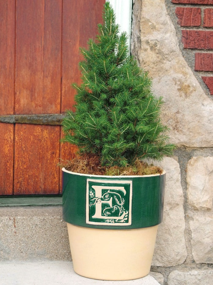 Bookplate Planter - Juniper Green A-Z