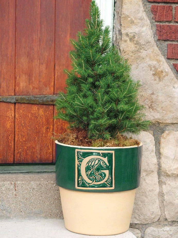 Bookplate Planter - Juniper Green A-Z