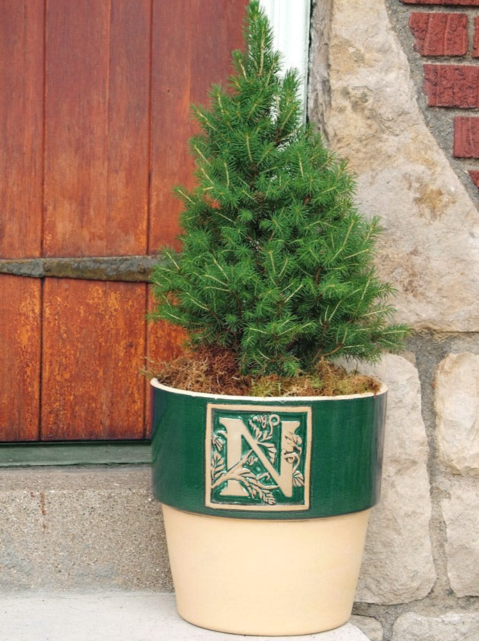 Bookplate Planter - Juniper Green A-Z