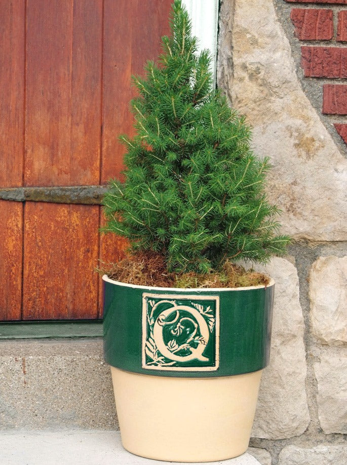 Bookplate Planter - Juniper Green A-Z