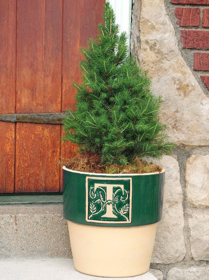 Bookplate Planter - Juniper Green A-Z