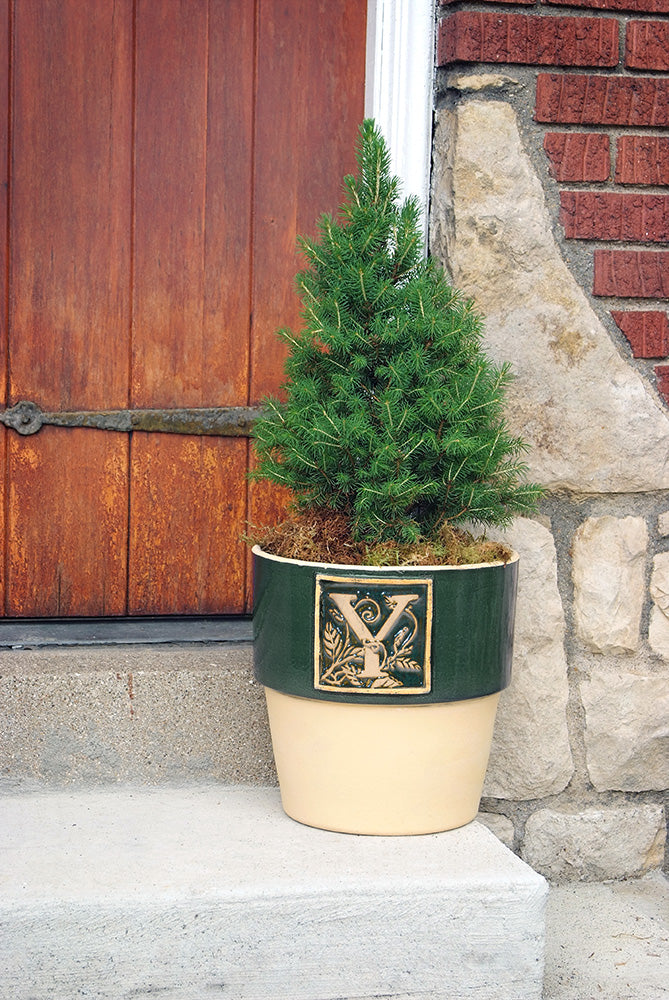 Bookplate Planter - Juniper Green A-Z