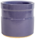 small ceramic cylinder planter in lavender purple glaze