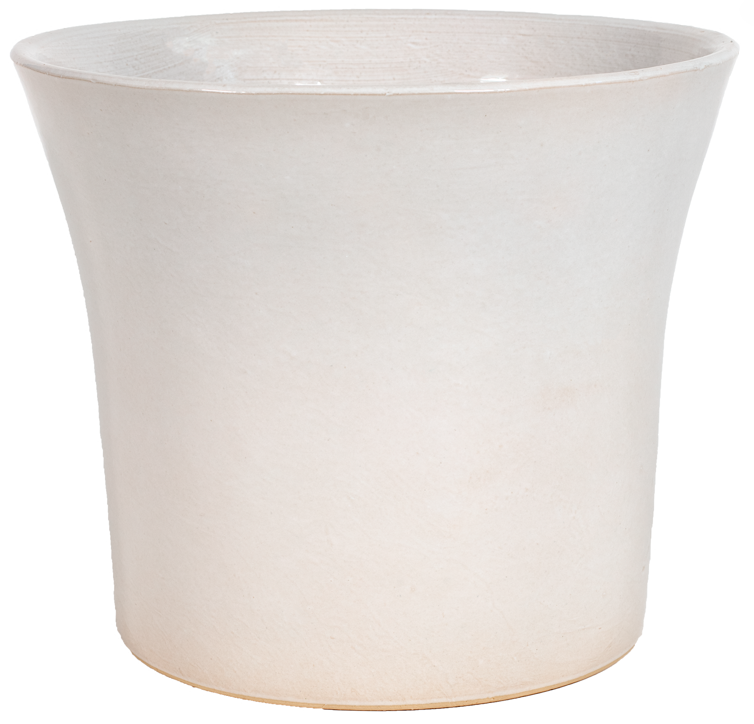 white plastic cylinder planter Flared Planter