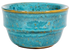 small rounded bowl planter in turquoise glaze