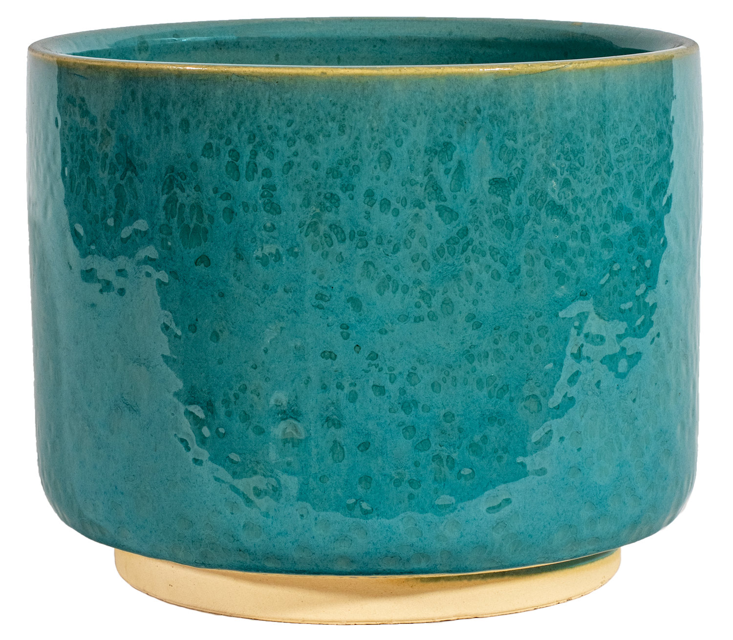 small turquoise plant pot Mid Century Modern Planter (MCM)