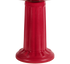 ceramic red birdbath pedestal with column design