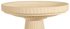 Ceramic plain clay natural birdbath top with stripes