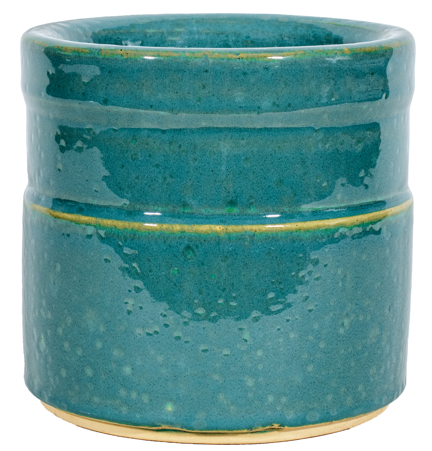 Banded Cylinder - Mosaic Turquoise