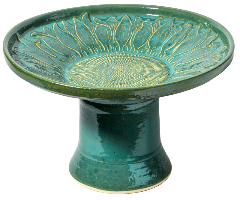 Blossom Birdbath Set - Mosaic Turquoise