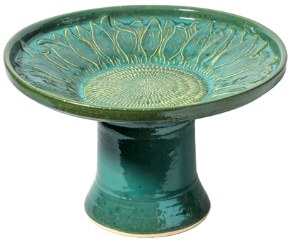 Blossom Birdbath Set - Mosaic Turquoise