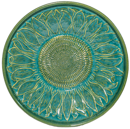 Blossom Birdbath Set - Mosaic Turquoise