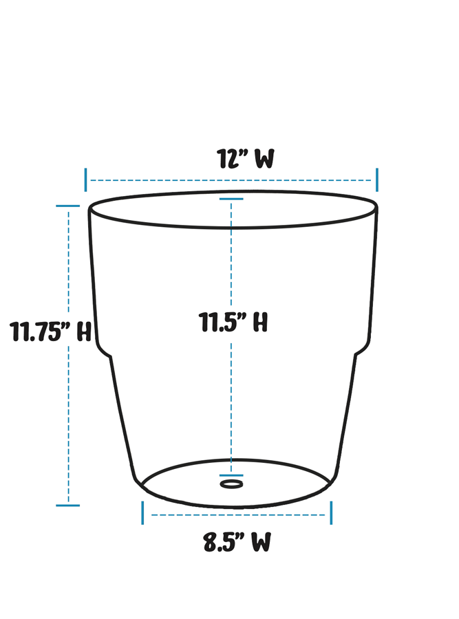 planter pot dimensions Bookplate Planter