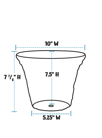 Handpainted Chickadee 10&quot; Planter - Aged