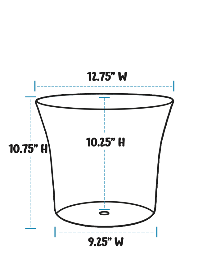 Flared Planter - Golden Umber