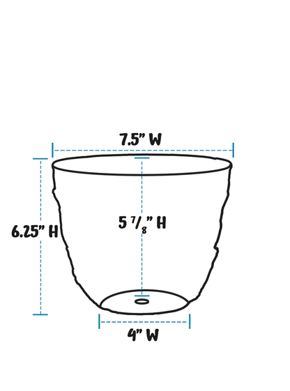 Handpainted Hummingbird 8&quot; Planter - Aged