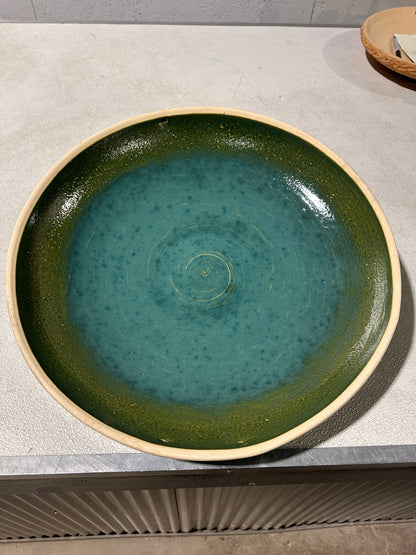 Tree of Life Birdbath Top - Mosaic Turquoise (Second)