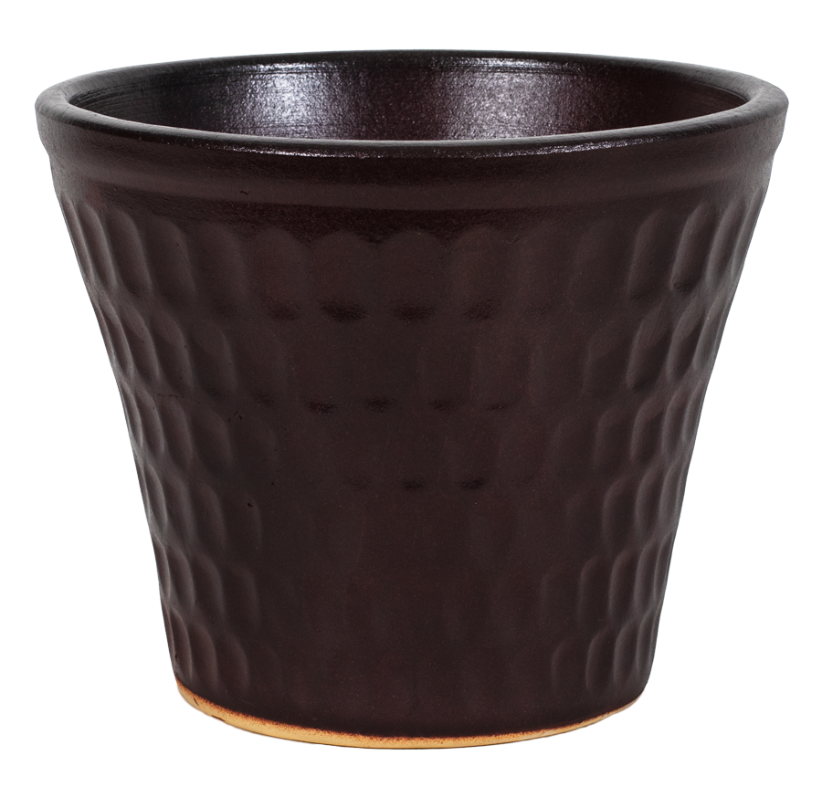 burgundy ceramic flower pots Impression Planter