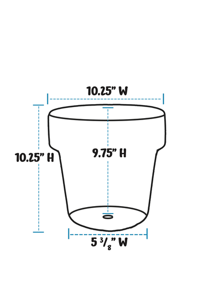 Handpainted Lavender 10&quot; Planter - Aged