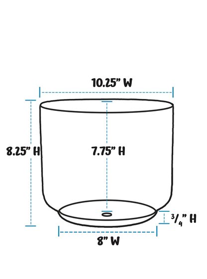 Mid Century Modern Planter (MCM) - Mosaic Turquoise