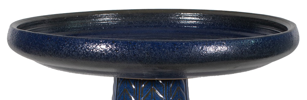 Muskingum Birdbath Top - Blue Surf