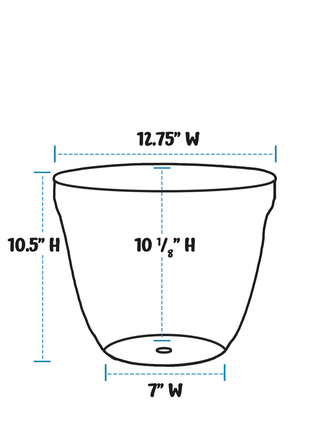 Patio Planter - Matte White