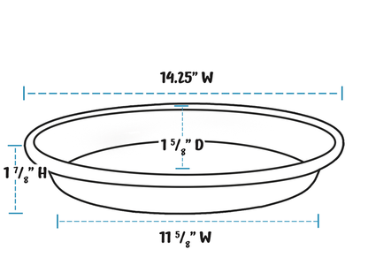 Large 14" Saucer 2pk - Various Colors