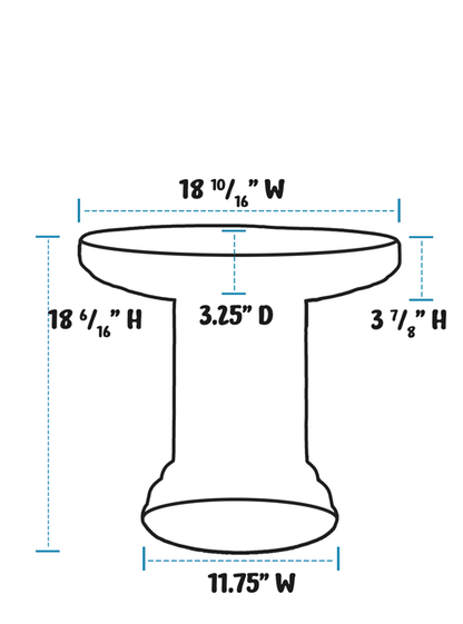 Tree of Life Birdbath Set - Matte White