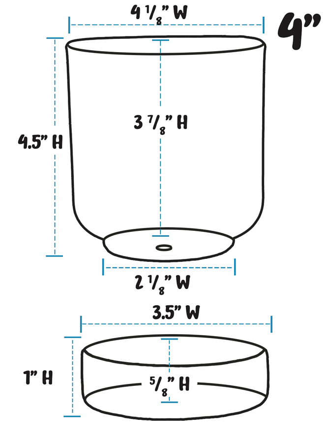 Tavern Planter Cup w/Saucer