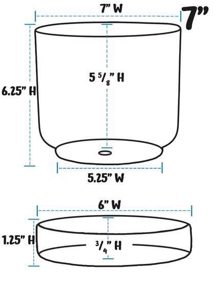 Tavern Planter Cup w/Saucer