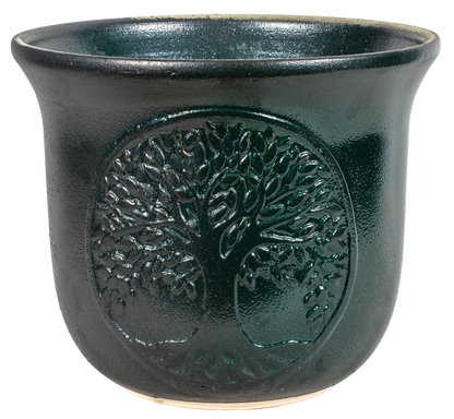 Tree of Life 12&quot; Planter - Copper Green (second)
