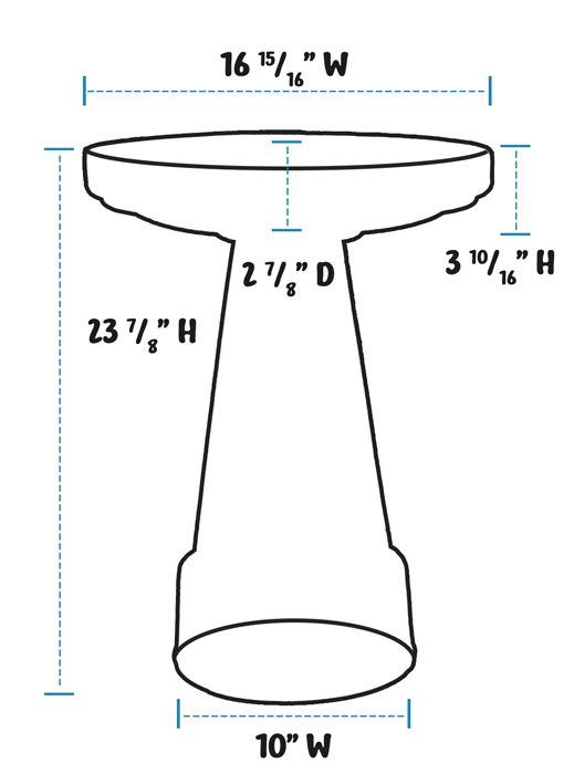 Universal Birdbath Set - Dove White