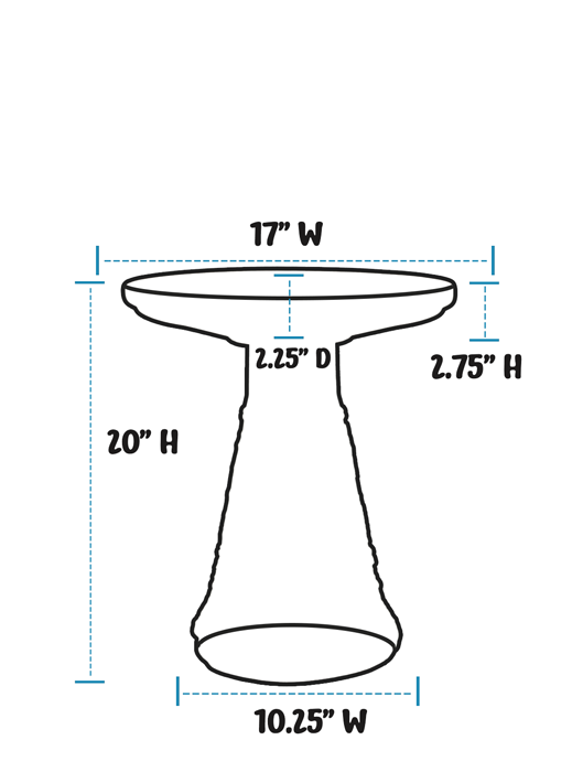 The Garden Wedding Birdbath Set