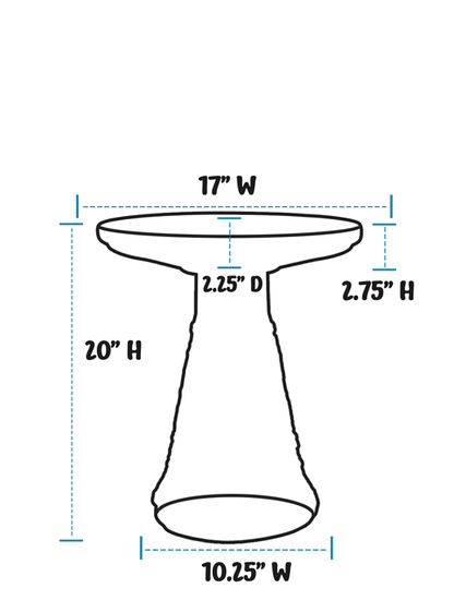 The Garden Wedding Birdbath Set