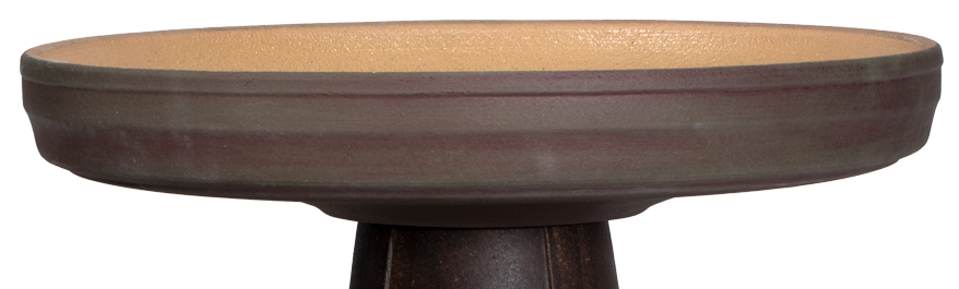 Simple plain redish purple top with a glazed interior