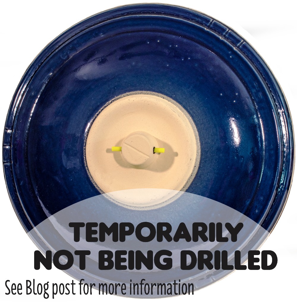 Zanesville Birdbath Set - Cobalt Blue