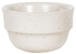 small rounded bowl planter in white glaze