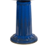 ceramic blue birdbath pedestal with column design