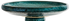 large dark green modern ceramic birdbath top