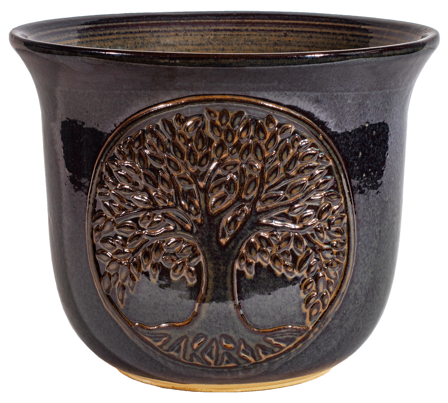 Tree of Life 12&quot; Planter - Rootbeer